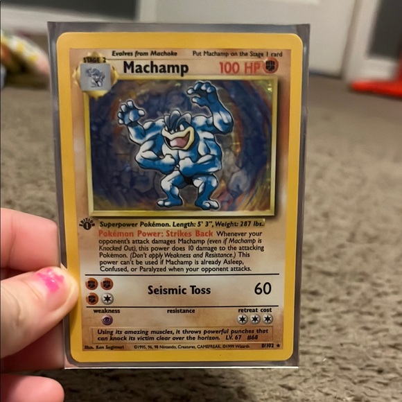 Blue Machamp Pokémon Trading Card Game